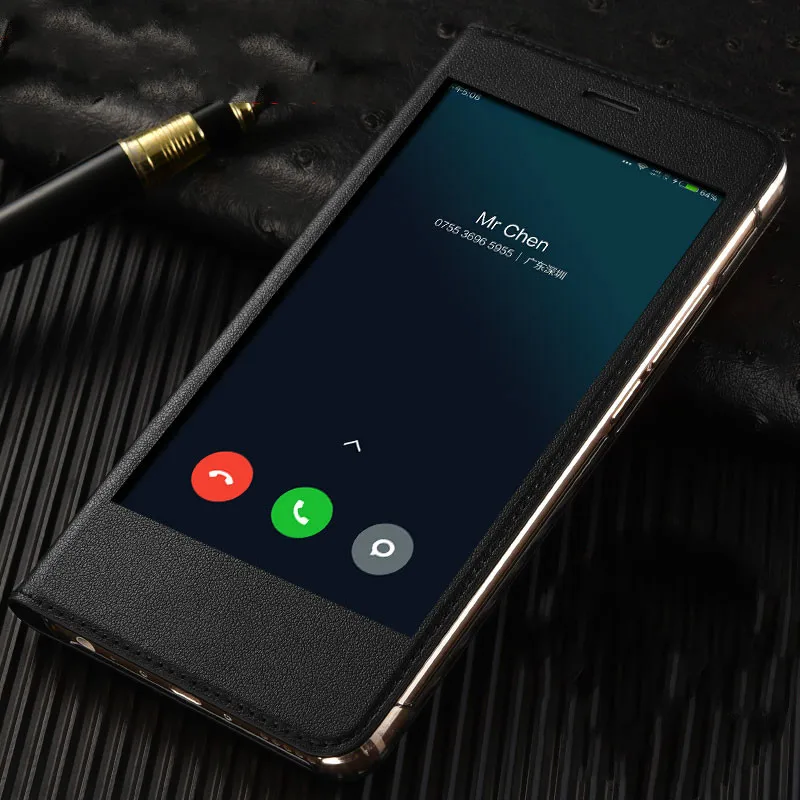 Чехол для Xiaomi Redmi Note 5 Pro чехол 5A с окном полным обзором откидной из искусственной