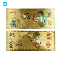10pcslot new products for 2018 russia world cup 100 roubles banknote in 24k gold plated as souvenir gift for collection