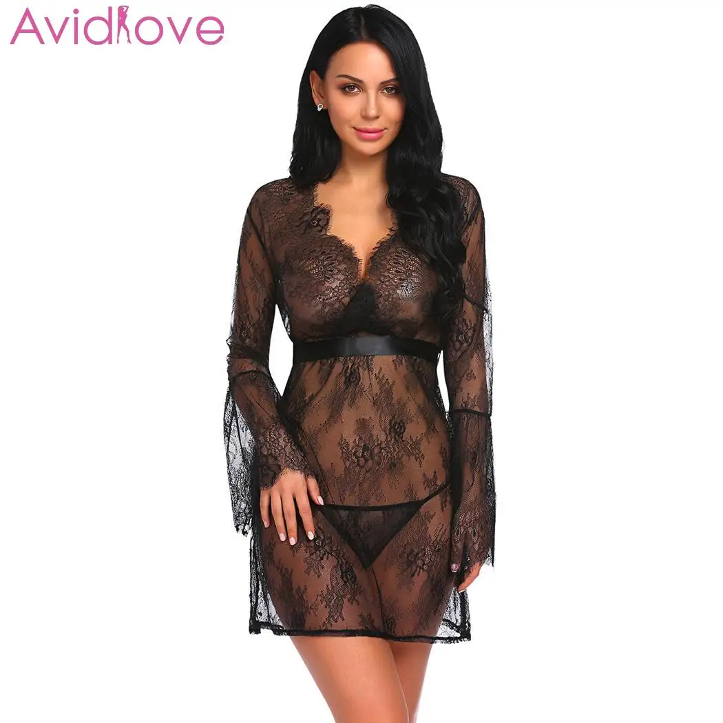 Avidlove женское сексуальное нижнее белье Сетчатое эротическая одежда для сна с