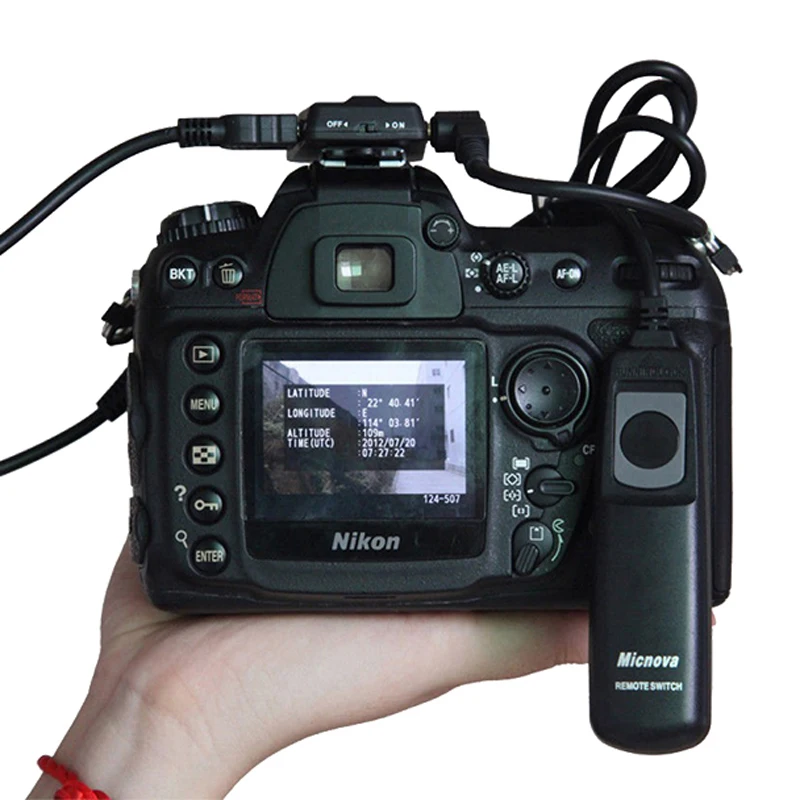 Micnova gps-N Plus gps приемник спуска затвора для Nikon D5200 D3200 D3100 D7100 D800 D700 D90 D300s D4 D3s D3x D2Xs SLR камеры