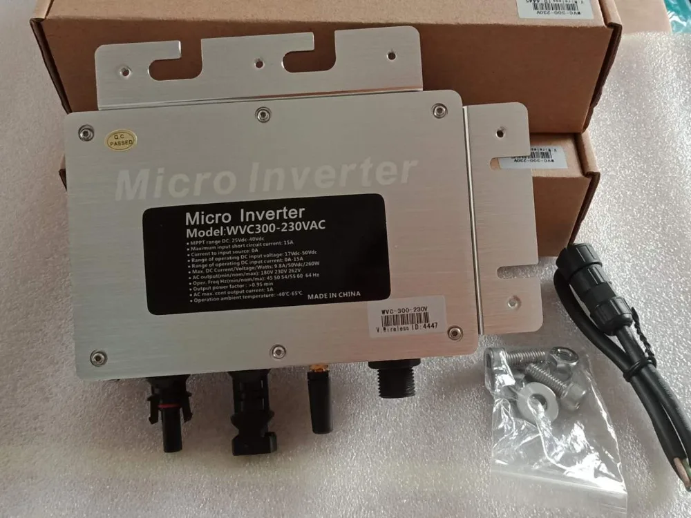 WVC 300 Вт wifi версия MPPT Микро солнечный инвертор DC 22-50 в к AC 110/230 В Чистая синусоида с беспроводной связью