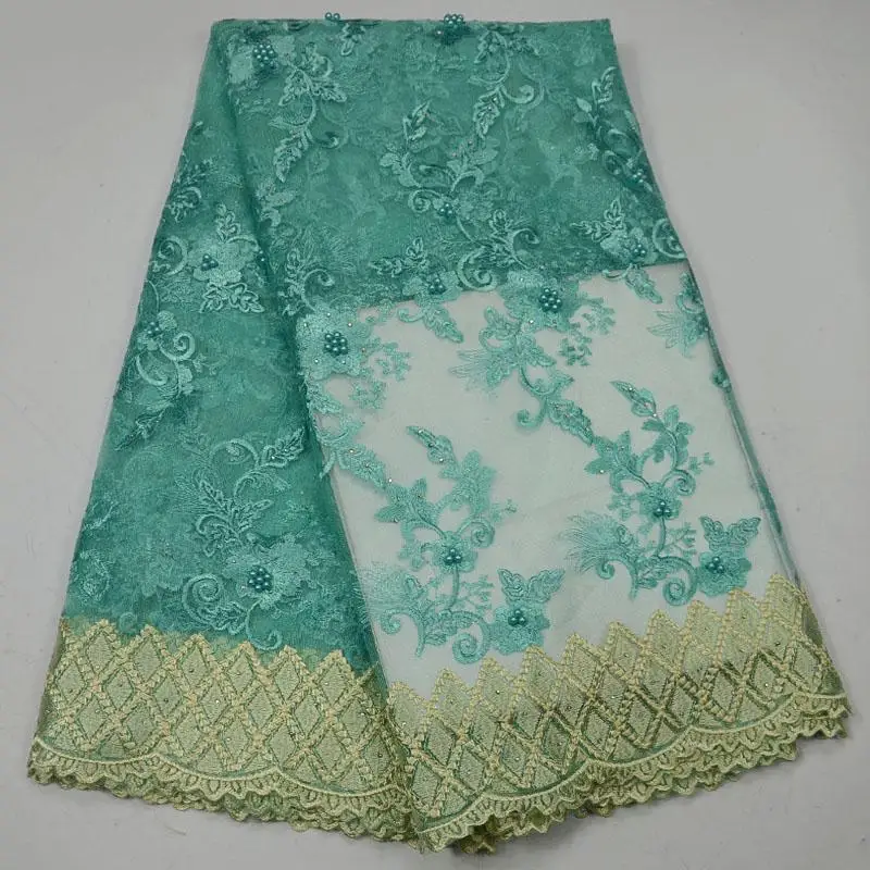

Beaded Lace Fabric 2018 Fashion African Lace Fabric Tulle With Stones Grey African French Lace Fabric High Quality TS7013
