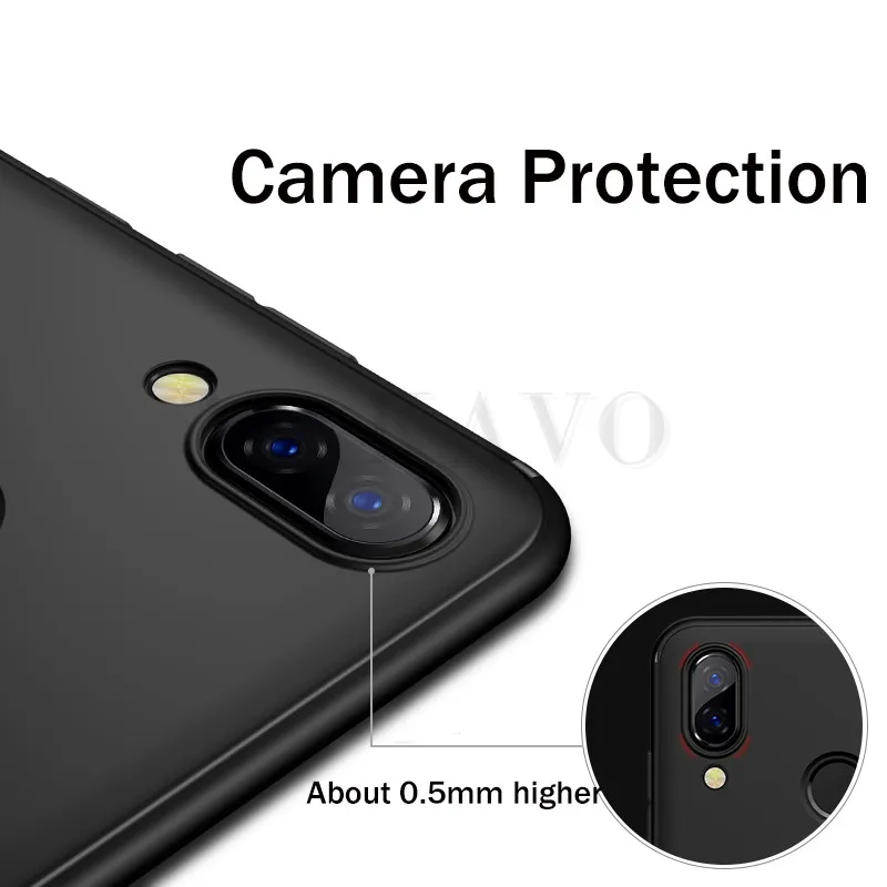 MAKAVO чехол для huawei P Smart Plus с полной защитой мягкий силиконовый матовый телефона s 6 3