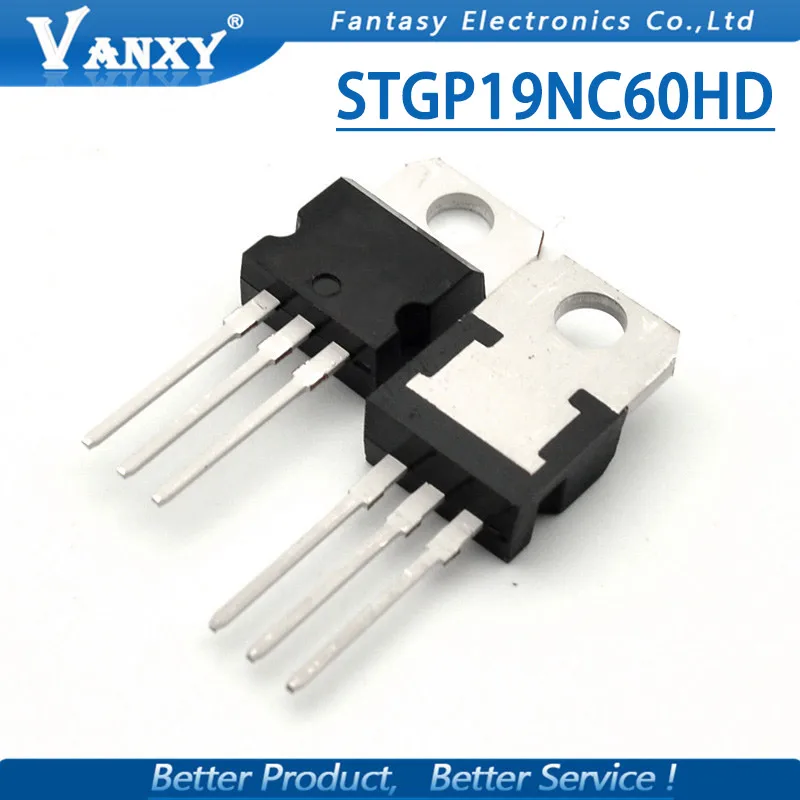 5 шт. STGP19NC60HD TO 220 GP19NC60HD TO220 STGP19NC60 GP19NC60KD STGP19NC60KD|Интегральные схемы| |
