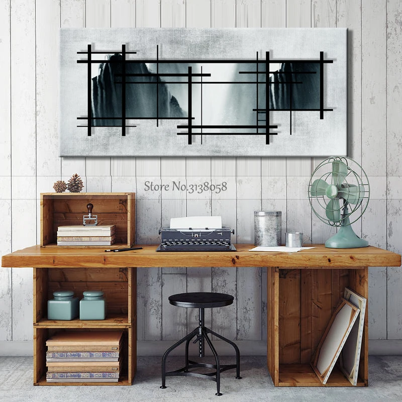 

Best Artist 100% Handmade Wall Art Canvas Painting The Ink Landscape in The Window Pictures for Home Office Hotel Decor