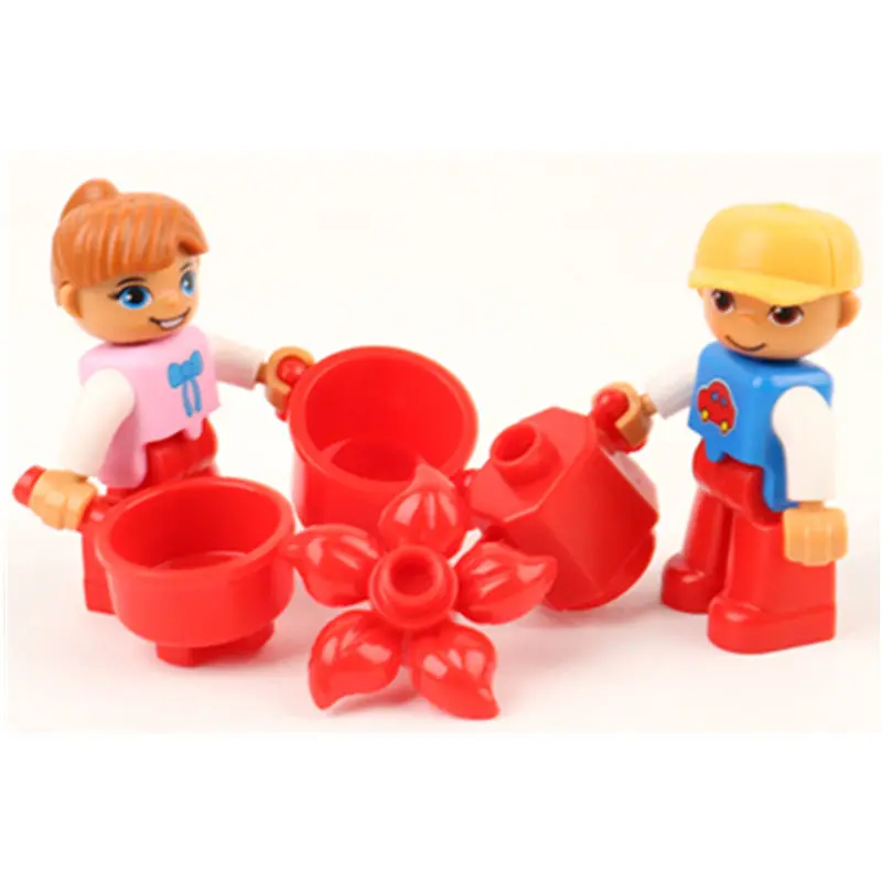 Крупные частицы Diy строительные блоки Doll домик для животных качели аксессуары совместимы с дублированные игрушки для Дети Детские подарки - Цвет: Duplo-diy-22