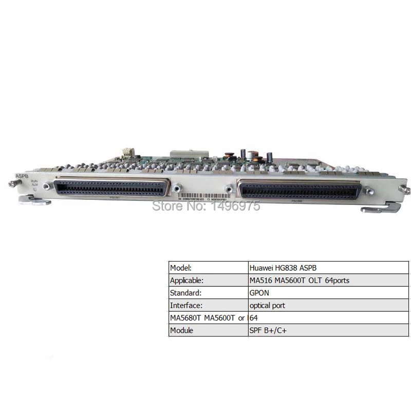 Original H838 ASPB voice board with 64 PSTN card model for MA5616 DSLAM/MDU equipment | Fiber Optic Equipment