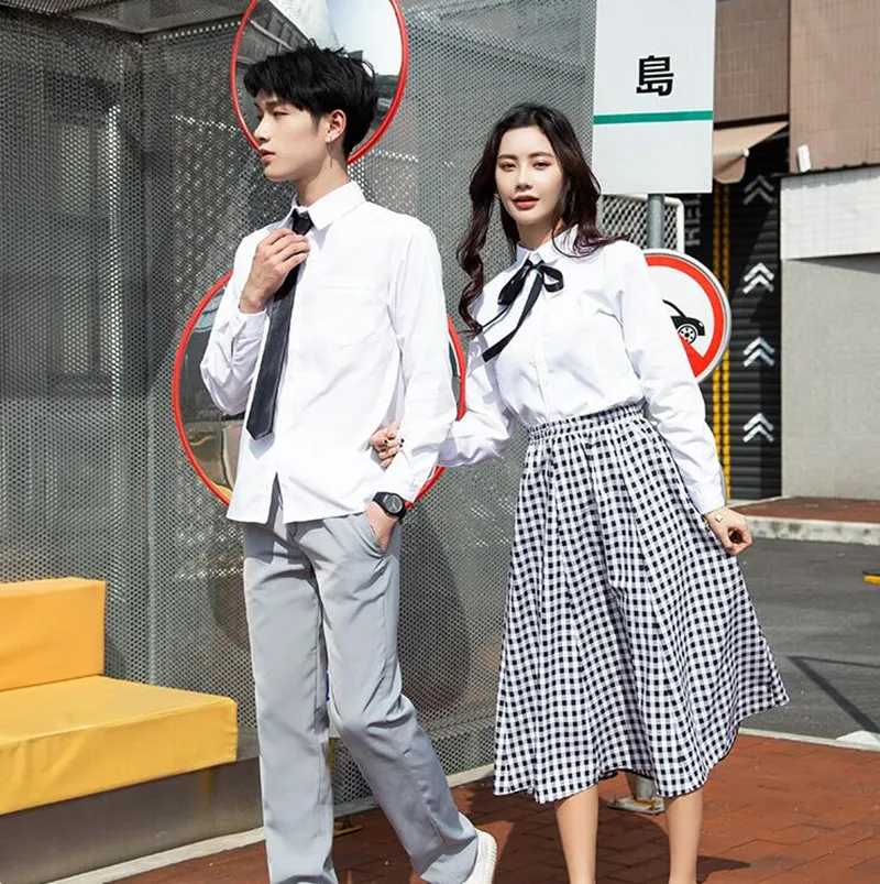 Летний костюм для школьной формы в Корейском стиле Модный комплект школьном