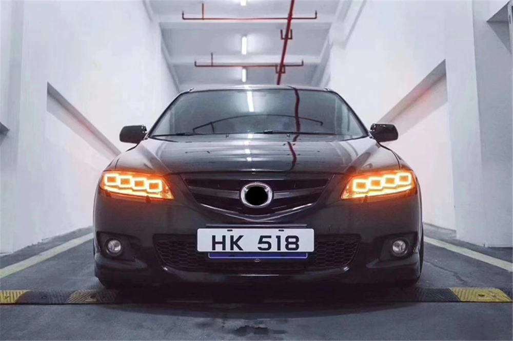 Автомобильный стайлинг фары для Mazda 6 2004 2012 Mazda6 все светодиодный ные светодиодные