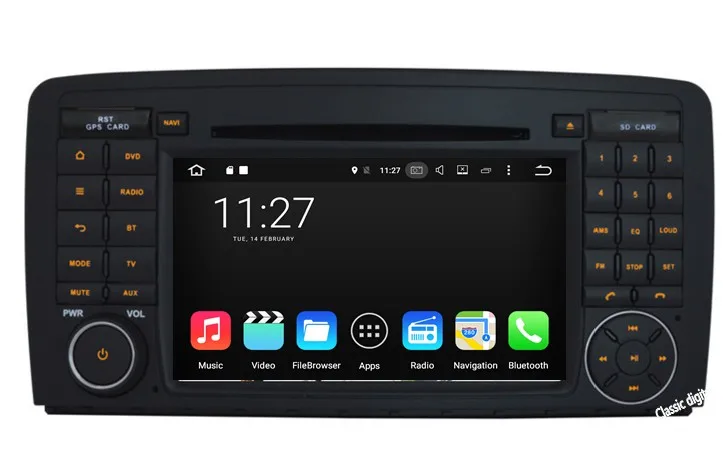 Восьмиядерный Android 6.0/7.1 2 ГБ Оперативная память для Mercedes Benz R Class W251 R280 R300 r320 R350 R500 car