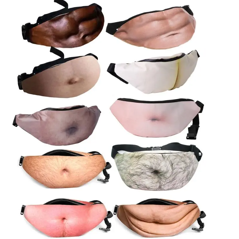 Новая забавная сумка для мужчин и женщин папы поясные сумки поясная с объемным