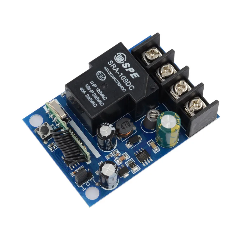 12V 24V 36V 48V релейный приемник 40A RF пульт дистанционного управления + настенная