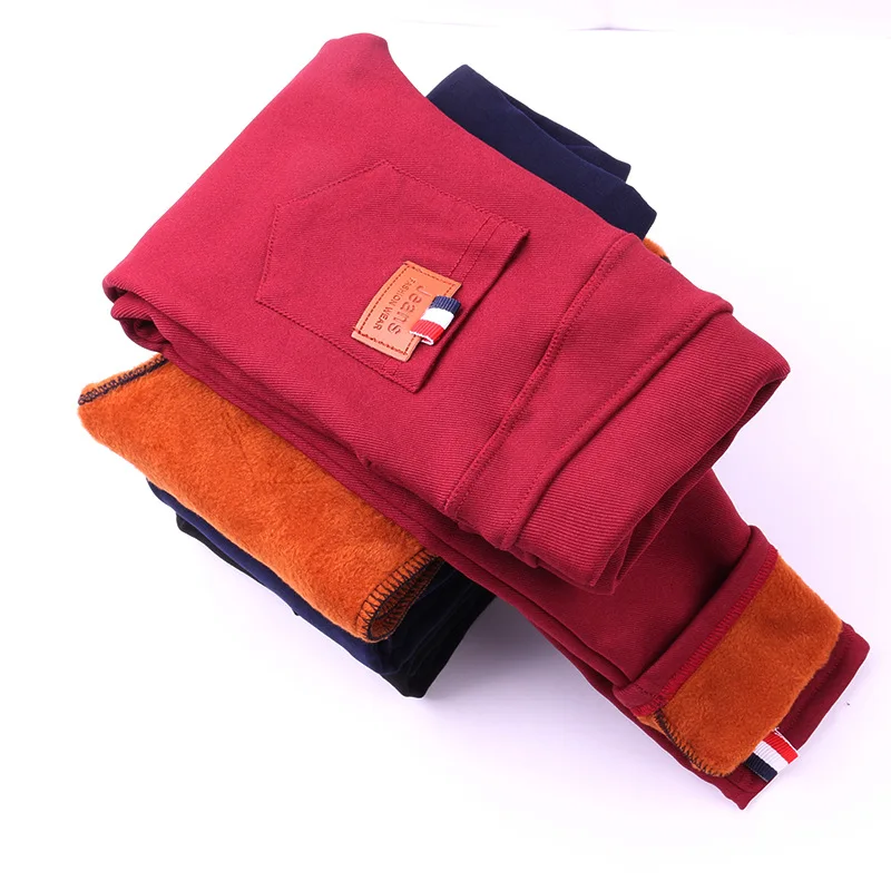 Funfeliz/зимние брюки для девочек детские штаны утепленные бархатные леггинсы