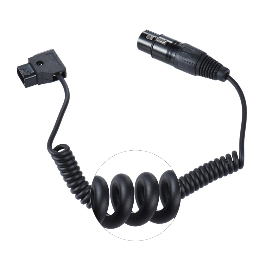 Andoer D Tap для XLR 4 контактный разъем адаптера Питание кабель Шнур v образного