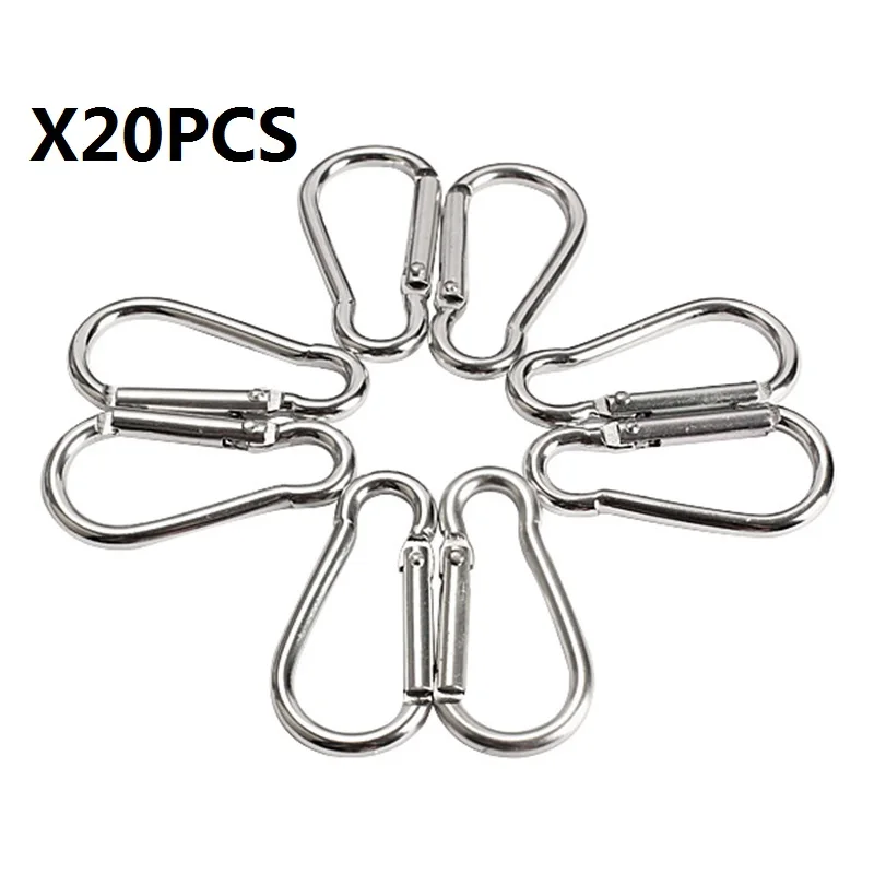 1 20 шт./компл. D образный карабин из алюминиевого сплава для кемпинга винтовой