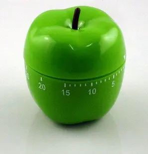 

New 60 Minutes Kitchen Timer,Green Apple Twist Kitchen Timer