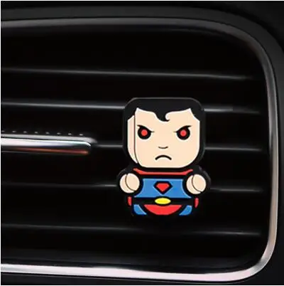 Superman 1 шт. автомобильный освежитель воздуха на вентиляционное отверстие с клипсой, с мультипликационным принтом, автомобильный освежитель воздуха с твердым ароматом, Кондиционер «мстители», «Звездные войны» - Название цвета: Superman