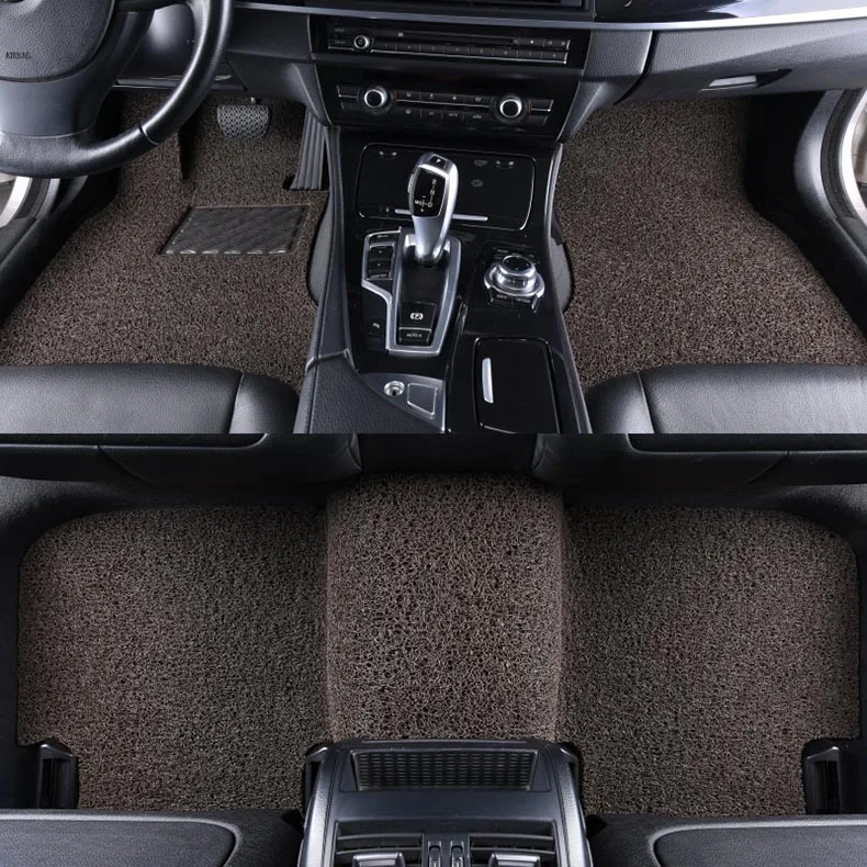 COFFEE Индивидуальный автомобильный коврик для Volkswagen golf 4 5 6 tiguan polo up CC passat b5 b6 b7 b8 jette touran touarege автомобильные аксессуары stylin - Название цвета: COFFEE