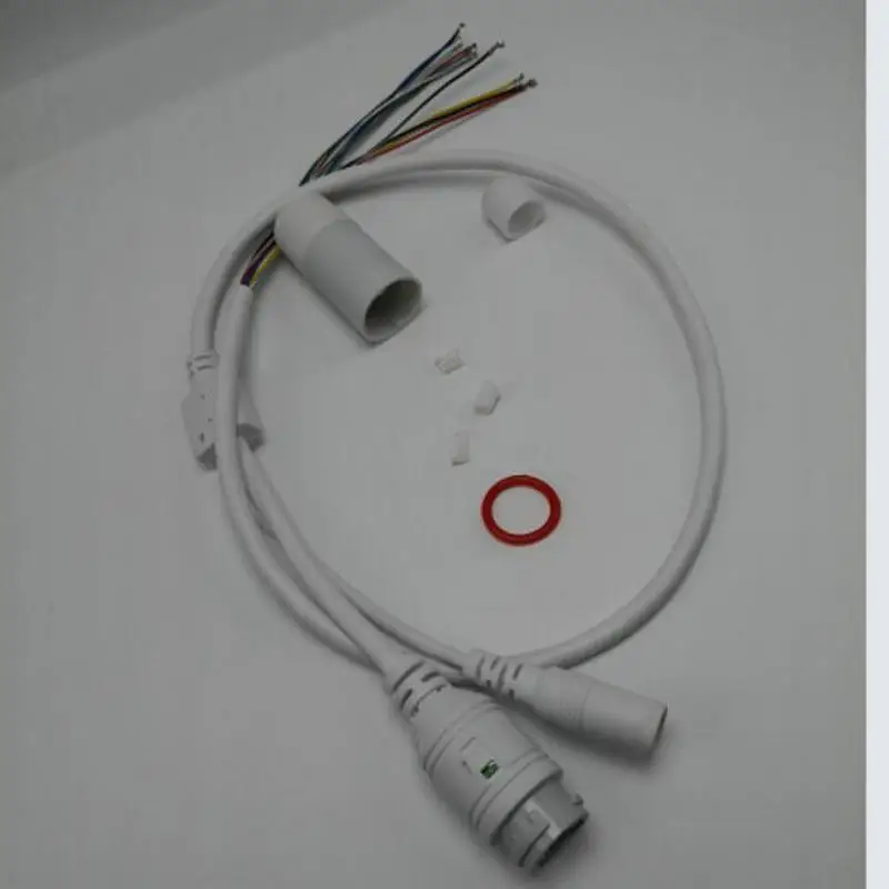 10PCS CCTV IP POE Network WiFi HD Camera PCB Module video power Weatherproof Cable RJ45 female & DC male White Free Shipping |