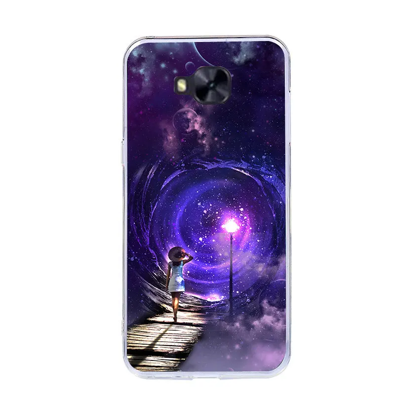 J&ampR Pattern Case For Asus ZenFone 4 Selfie Pro ZD552KL Cover Silicone Ultra Thin Soft TPU Transparent Cartoon Print Cases |