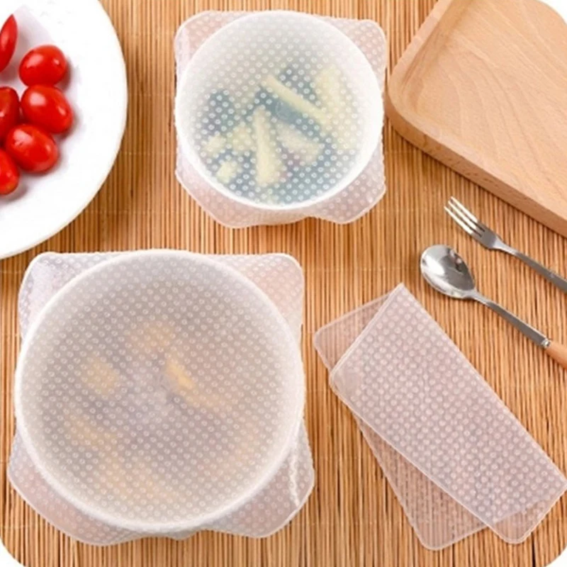 1 шт. квадратная силиконовая обертка для пищевых продуктов s-образный уплотнитель