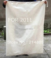 500pcslot size 50x70cm large cotton drawstring bag with logo