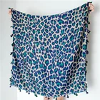 Дизайнерский осенне-зимний женский плотный шарф 2021, теплые женские шали леопардовой расцветки, роскошная брендовая Шейная бандана, мусульманская Пашмина