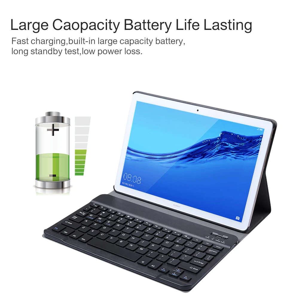 Bluetooth клавиатура чехол для Huawei MediaPad M5 10 8 дюймов Pro планшет CRM AL09 W09 Съемный
