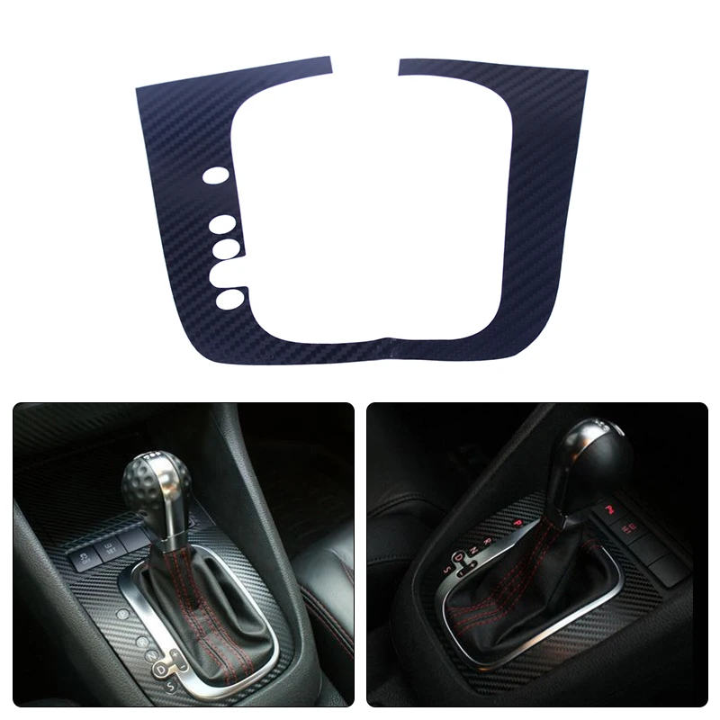 

CITALL углеродное волокно Авто панель для рычага переключения передач наклейка подходит для VW Volkswagen Golf MK6 GTI R20 LHD стайлинга автомобилей