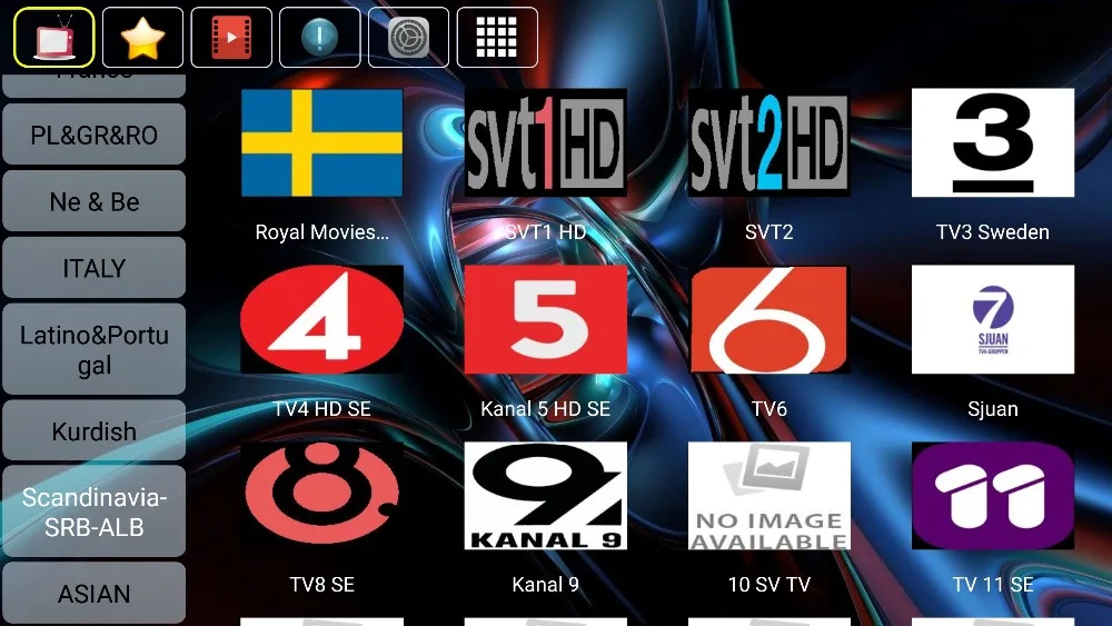 Скандинавия Королевский IP ТВ X96W Android 7,1 Smart tv Box Amlogic S905W 1G/8G& 2G/16G арабский, Ближний Восток персидский курдский Африка IP tv