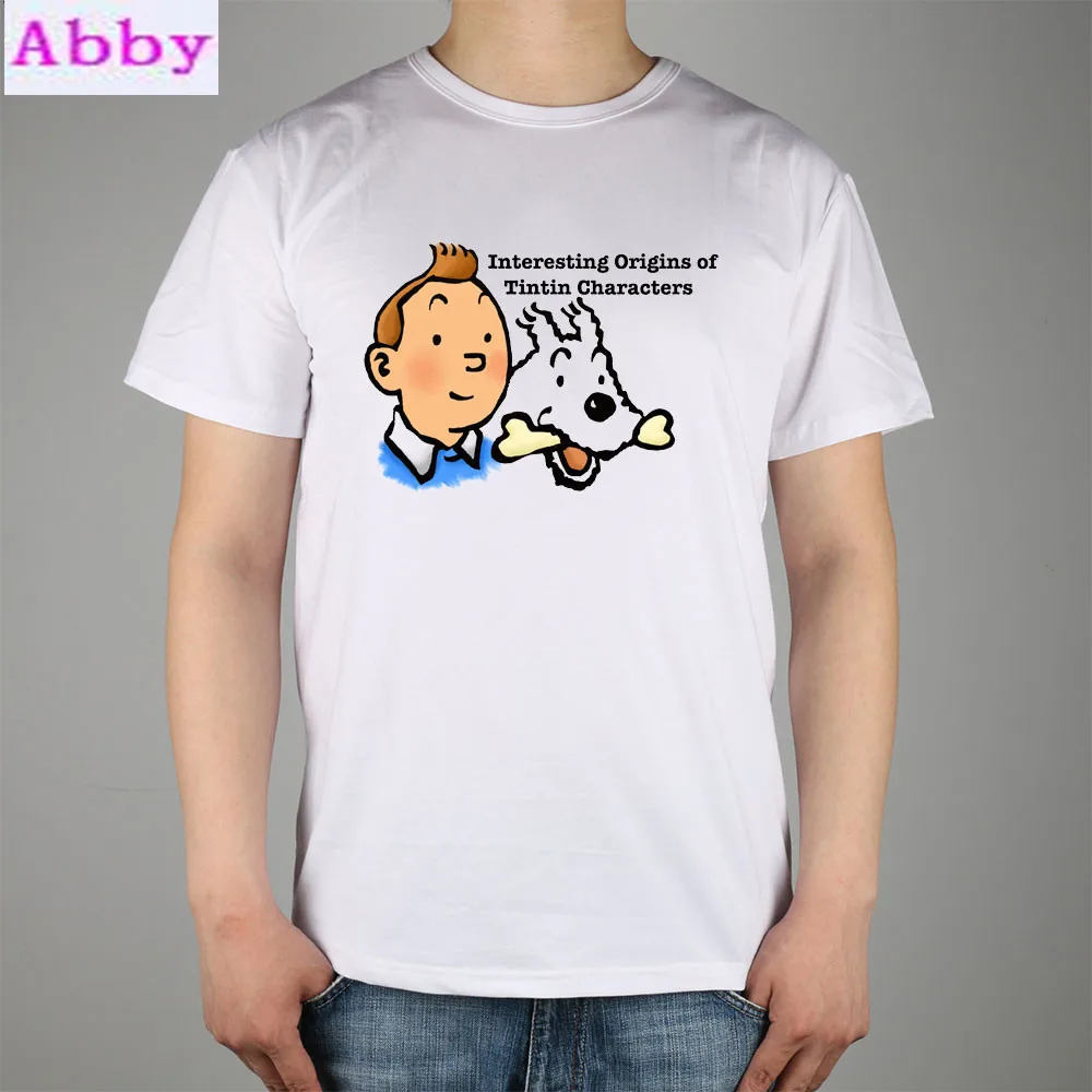 Tintin adventure/Классическая футболка с героями мультфильмов Приключения Тинтина
