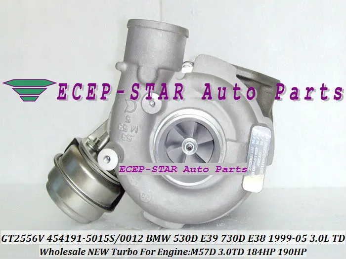 Акция GT2556V 454191 5015S 5012S 0001/3/4/5/6/7/8/10 турбо для BMW 530D E39 730D E38 M57D M57 D30 3.0L|turbo rabbit|turbo greend30