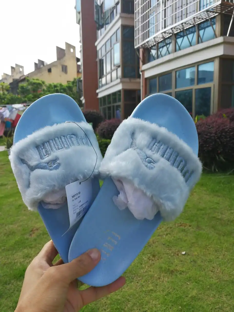 20182018 НОВЫЙ PUMA X Rihanna Fenty Leadcat меха слайд унисекс/Для мужчин/Для женщин бадминтон