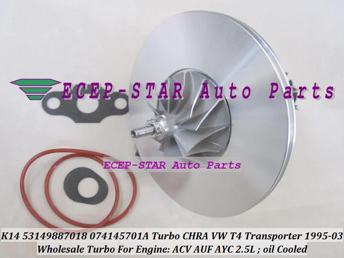 Картридж Turbo CHRA Core K14 53149887018 074145701AX 074145701AV для Volkswage T4 Transporter 1995-03 ACV AUF AYC AJT AYN 2.5L |