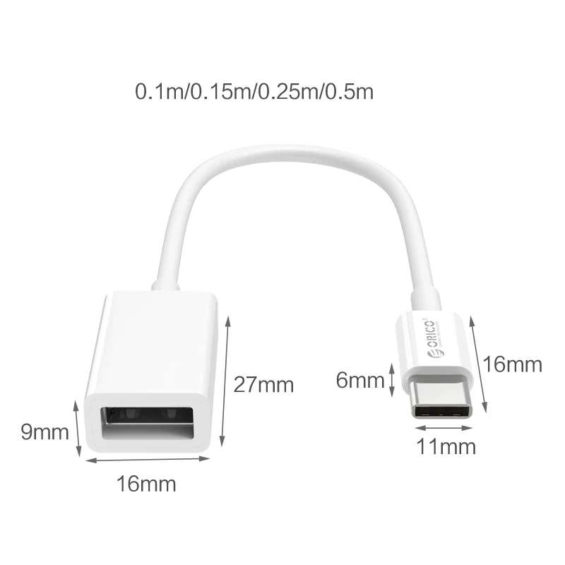 OTG адаптер ORICO CT2 Type C для USB 2 0 кабель передачи данных MacBook расширенный U диск мыши
