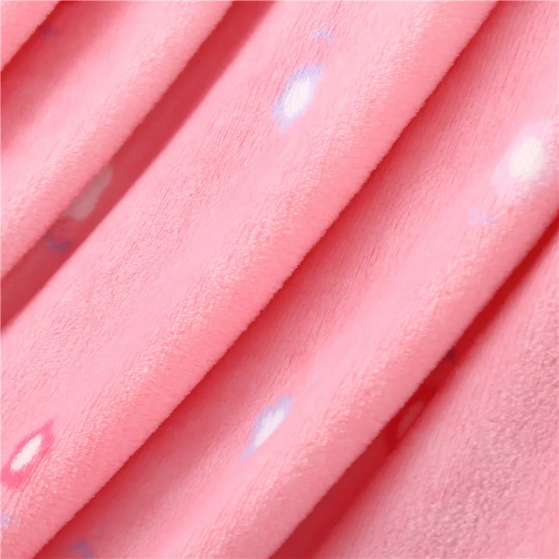 2018 Latest Modern Pink Little Girl Cartoon Pattern Comfortable Soft Blanket Aircraft / Sofa Bedding Multi-Purpose | Дом и сад