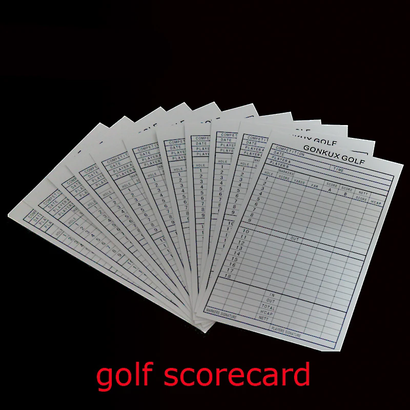 

Hot Sale Portable Durable Practical 18 Hole Golf Club Competition Scorecard Organizer Record List Golf Training Aids Equipment
