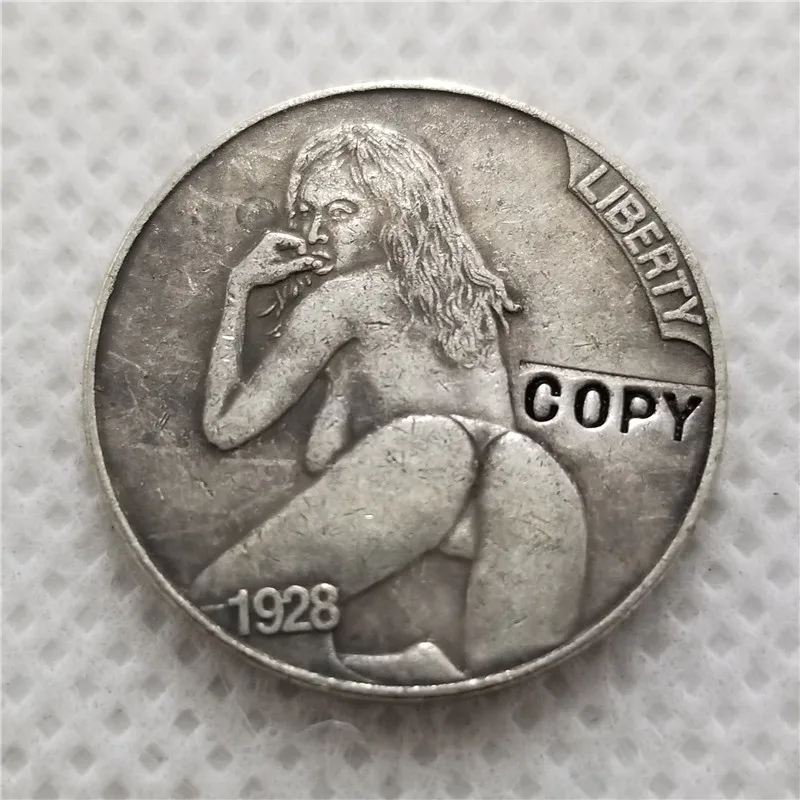 Никелевые монеты Hobo _ type #45 1928 d с гравировкой в виде американского бизона из