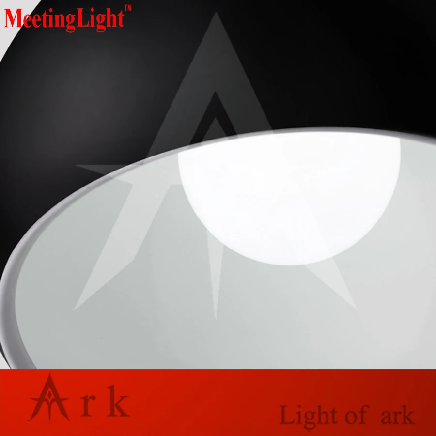 

meetinglight Black/White Dia 20cm Aluminum Ball Led E27 Pendant Light for Bedside Dining Room Modern Brief Metal Pendant Lamps