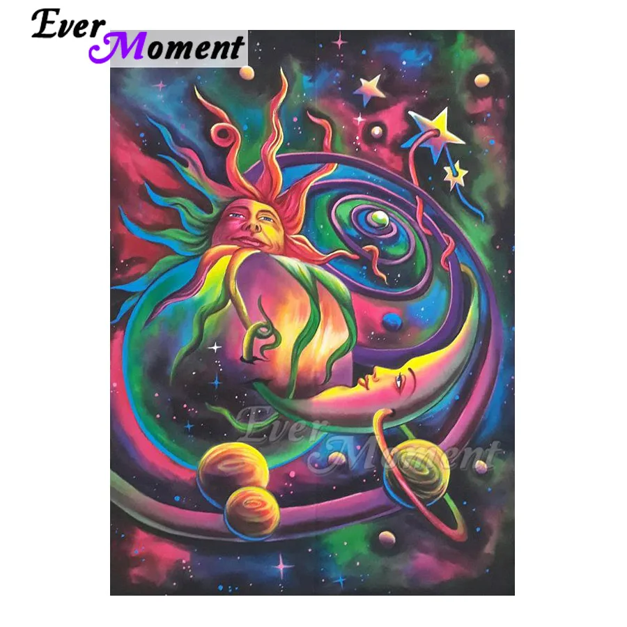 

Ever Moment Diamond Painting Abstract Universe Planet Beadwork Full Square Drill Picture Of Rhinestone Diamond Embroidery 3F1631