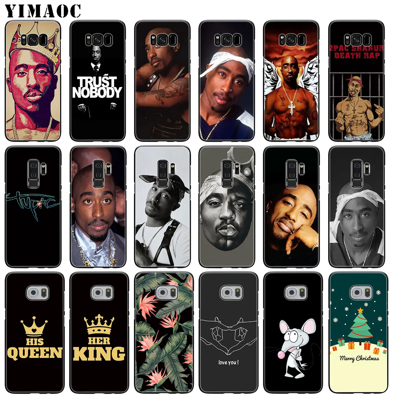 Мягкий силиконовый чехол YIMAOC 2Pac Tupac Shakur для Samsung Galaxy S10 Plus S9 S8 S6 S7 Edge S10e TPU черный