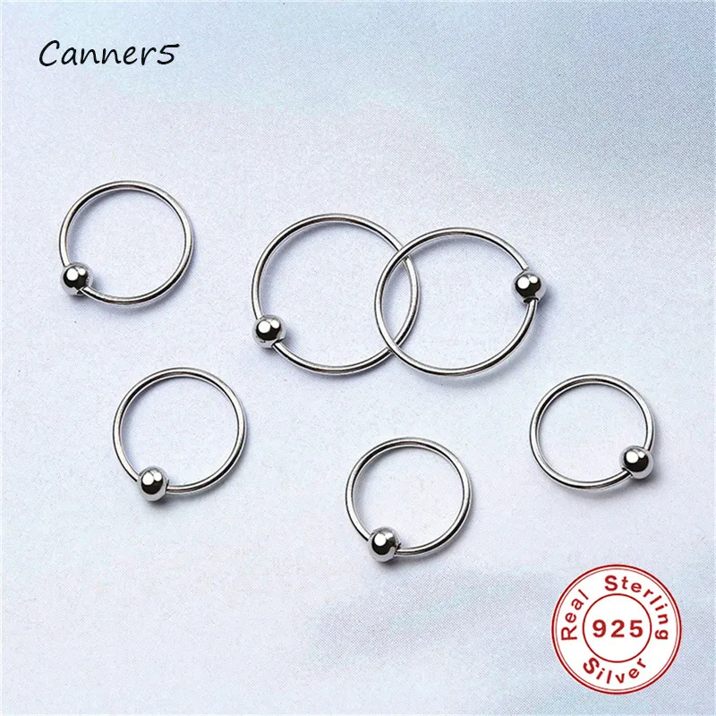 S925 Стерлинговое Серебро модные темпераментные круглые женские серьги