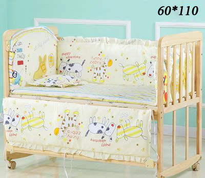 60-110 Small Horse 5 шт./компл. детская кроватка бампер с рисунком героев из мультфильма; хлопок Детские Постельное белье бампер Детское покрывало для кровати номер Декор ZT19 - Цвет: 60-110 Small Horse