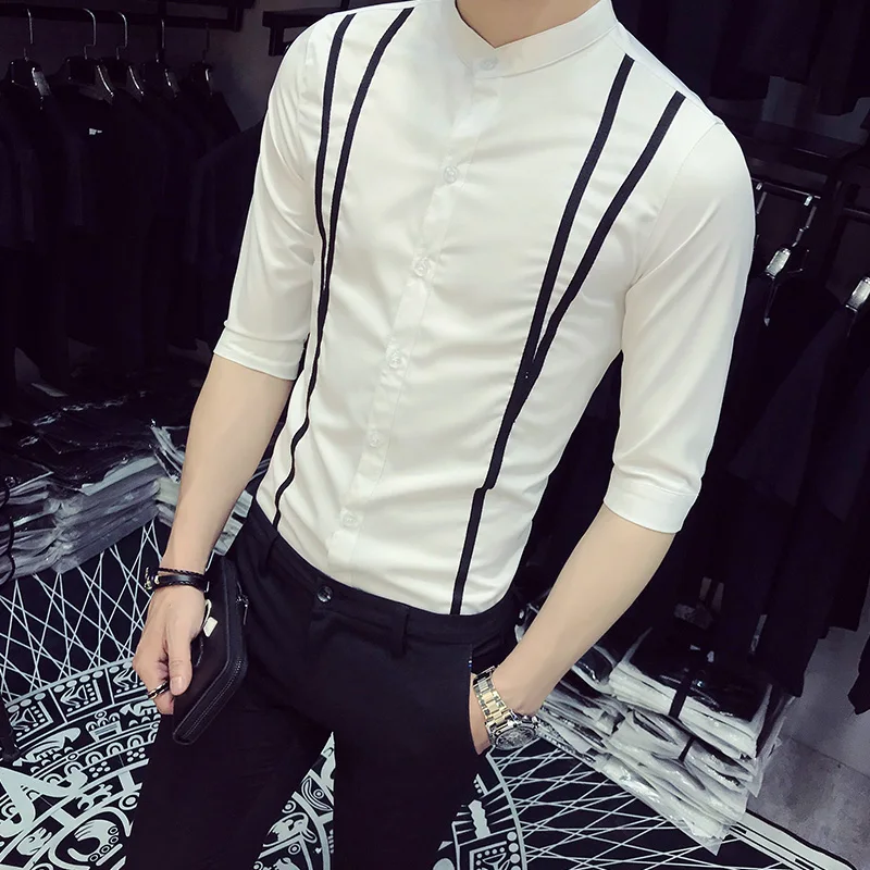 Летний фрак рубашка модная 2018 приталенная спереди с лентами дизайнерское платье