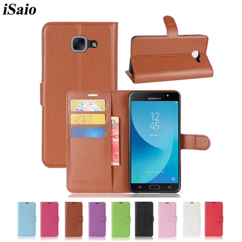 Чехол-бумажник с откидной крышкой для Samsung Galaxy J7 2016 J710 J710Fn J710H J7108 J7109 J7100 кожаный