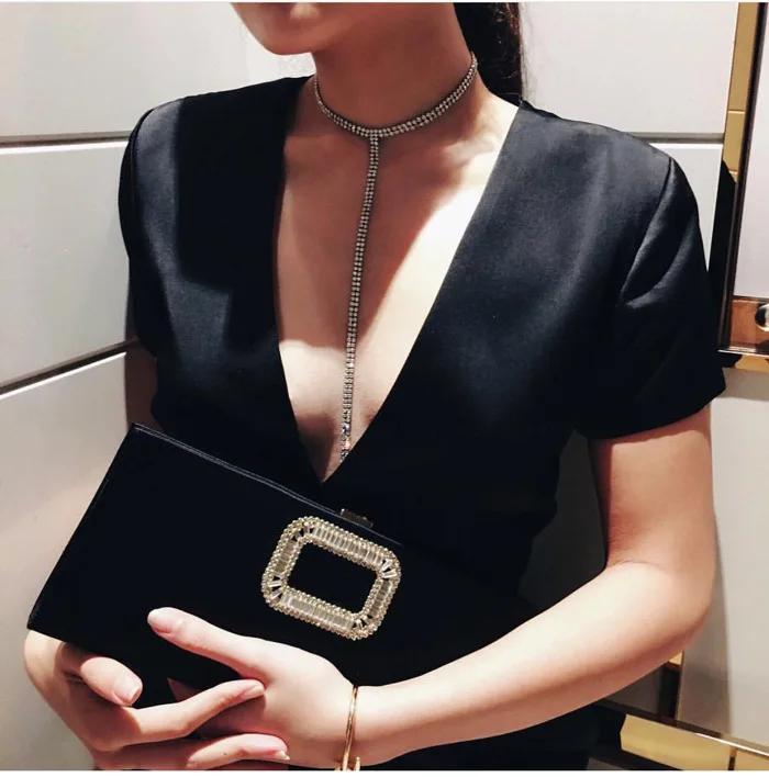 Женское Ожерелье с кулоном PPG & PGG длинное блестящее ожерелье кулоном|necklace