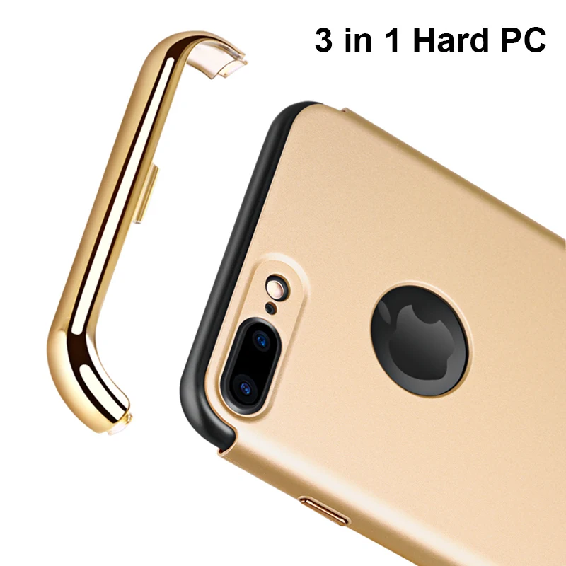 Роскошный чехол из поликарбоната для телефона iPhone X XS XR MAX 7 8 Plus Coque 3 в 1 360 Защитный