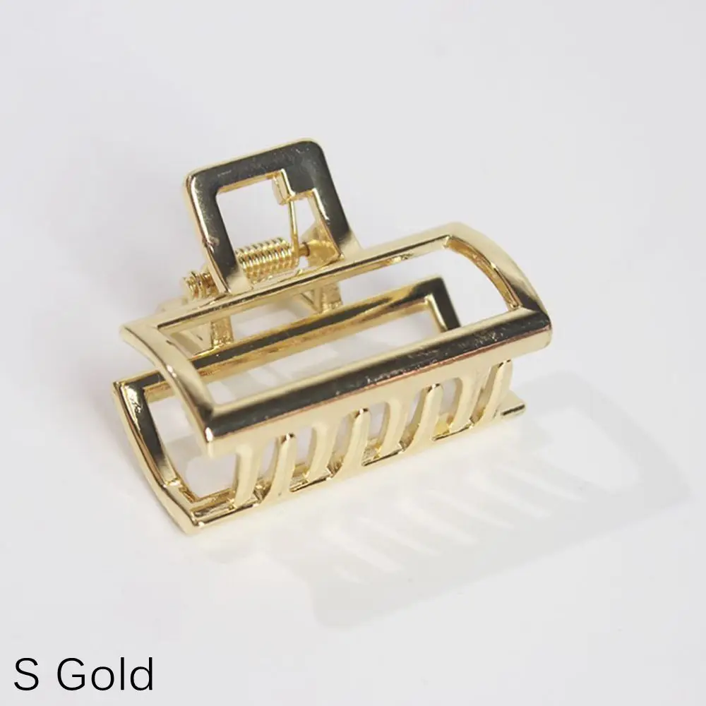 (rectangle) gold 1 шт., женские модные металлические современные стильные заколки для волос, аксессуары для волос, булочка, инструмент для мытья волос - Цвет: (rectangle) gold