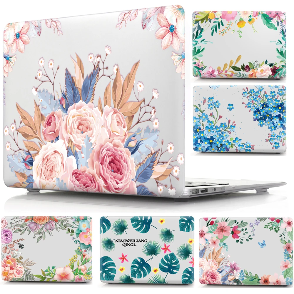 Защитный чехол с цветочным узором для Mac 11 6 13 3 15 4 ноутбука Apple Macbook Air Pro 12 16|Сумки и