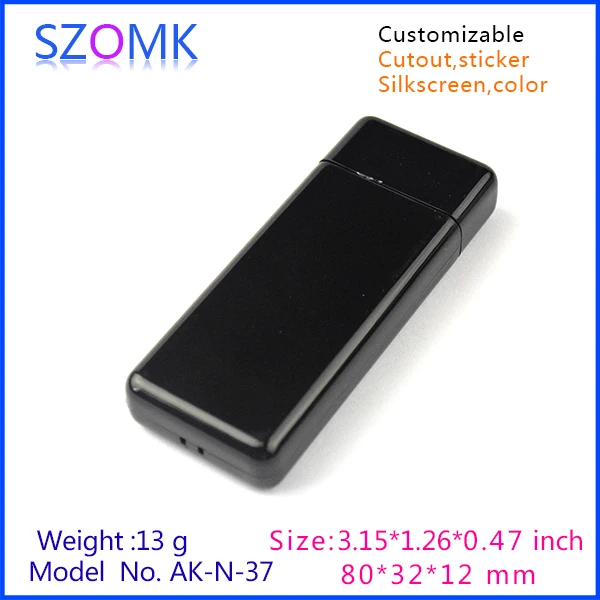 Лидер продаж маленький пластиковый корпус для usb накопителя (4 шт.) 80*32*12 мм 2015